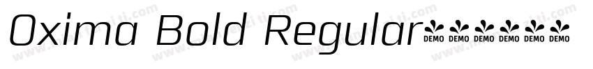 Oxima Bold Regular字体转换